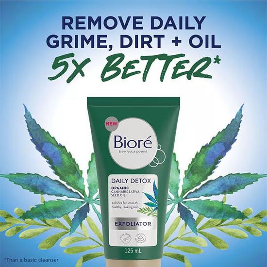 Bioré Daily Detox Organic Cannabis Sativa Exfoliator 125ml