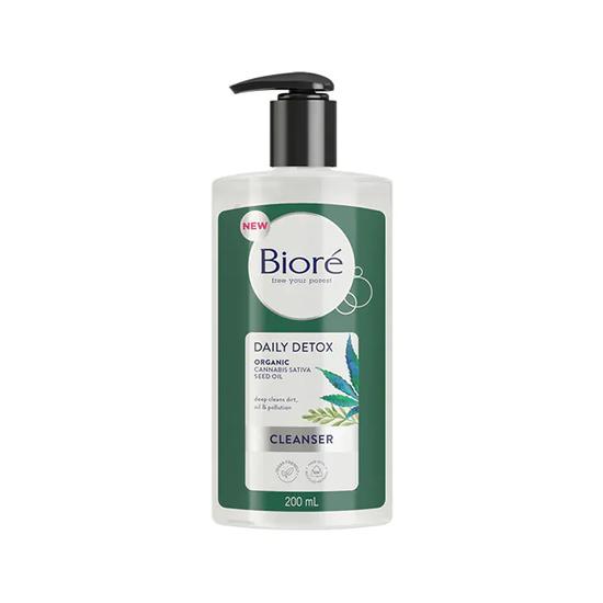 Bioré Daily Detox Organic Cannabis Sativa Seed Oil Cleanser 200ml