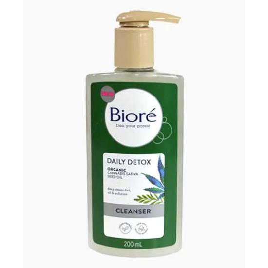 Bioré Daily Detox Organic Cannabis Sativa Seed Oil Cleanser 200ml