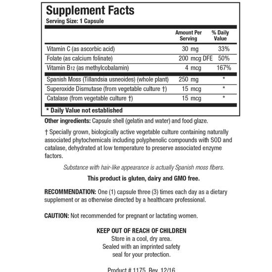 Biotics Research B12/Folate Plus Capsules 100 Capsules
