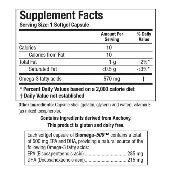 Biotics Research Biomega-500 Capsules 90 Capsules