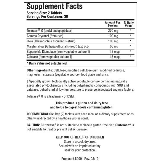 Biotics Research Gluterase Tablets 60 Tablets
