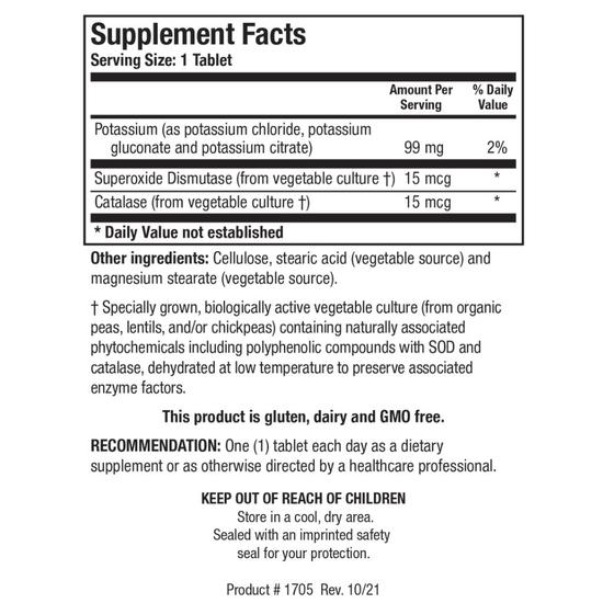 Biotics Research K-Zyme Potassium Tablets 100 Tablets