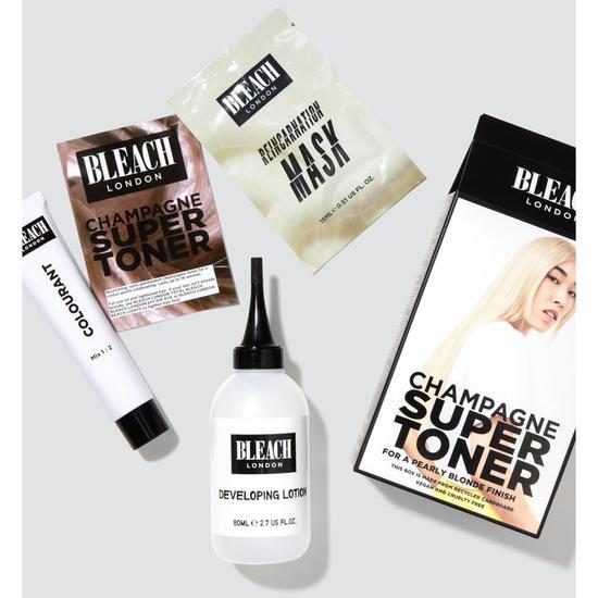 BLEACH LONDON Champagne Super Toner Kit For a Pearly Blonde Finish