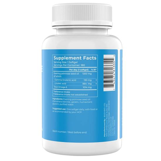 BodyBio Evening Primrose Oil Capsules 180 Capsules