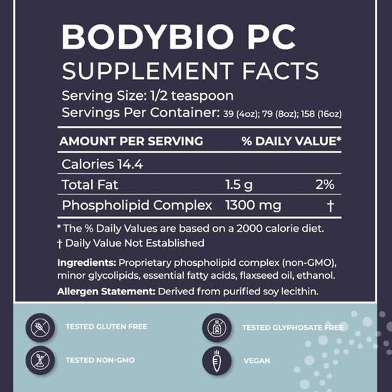 BodyBio PC Liquid Liquid 237ml