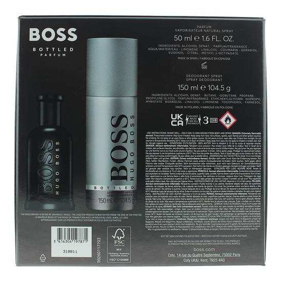 Boss Bottled Parfum Gift Set Parfum 50ml + Deodorant Spray 150ml