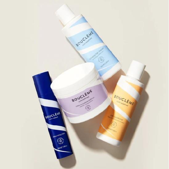 Boucleme Colour Revival Kit 30ml Colour Toning Drops, 100ml Curl Conditioner, 100ml Hydrating Hair Cleanser & 100ml intensive Moisture Treatment
