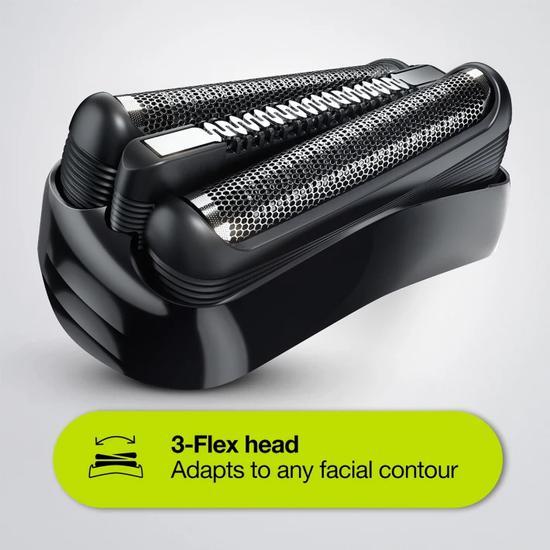 Braun Series 3 310s Wet & Dry Shaver With 3 Flexible Blades Black / Blue