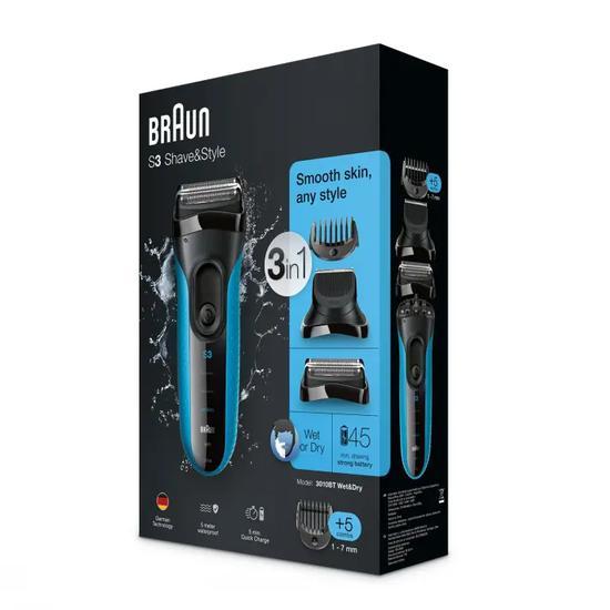 Braun Series 3 Shave & Style 3010BT Wet & Dry Shaver