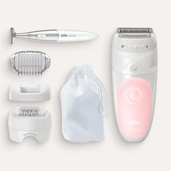 Braun Silk Epil 5-820 Wet & Dry Epilator With 3 extras including bikini styler