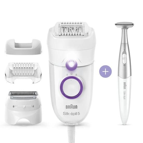 Braun Silk Epil 5 Power 5-825 Epilator With 3 extras, including bikini styler