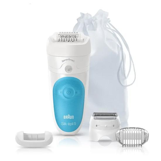 Braun Silk Epil 5 SensoSmart 5/890 Wet & Dry Epilator with 5 extras including shaver head