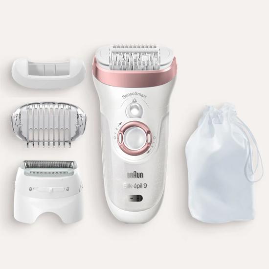 Braun Silk Epil 9-720 Wet & Dry Epilator With 3 Extras Including Shaver Head