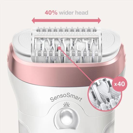 Braun Silk Epil 9-720 Wet & Dry Epilator With 3 Extras Including Shaver Head