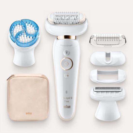 Braun Silk Epil 9 Flex 9010 Wet & Dry Epilator White/Gold