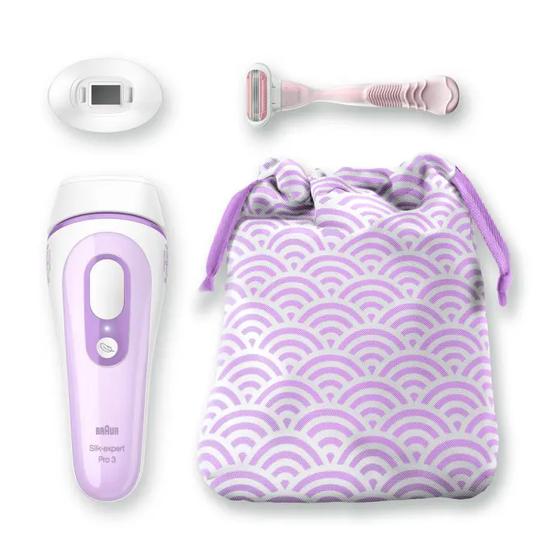 Braun Silk Expert Pro 3 PL3132 IPL Hair Removal System With precision head, Venus razor & bag