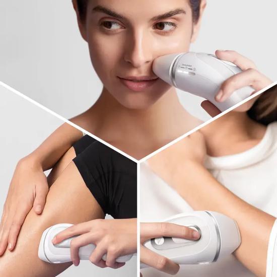 Braun Silk-expert Pro 3 PL3233 IPL Hair Removal Device 4 extras: wide head + precision head + venus razor + zip pouch