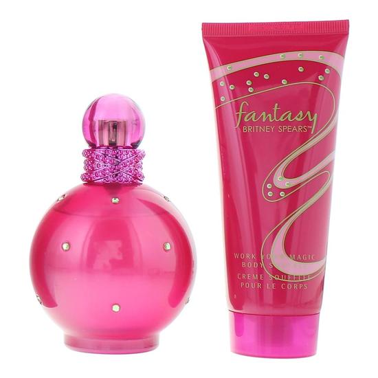 Britney Spears Fantasy Eau De Parfum 100ml + Body Souffle 100ml Gift Set 100ml