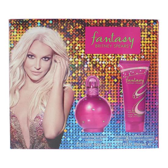 Britney Spears Fantasy Eau De Parfum 100ml + Body Souffle 100ml Gift Set 100ml