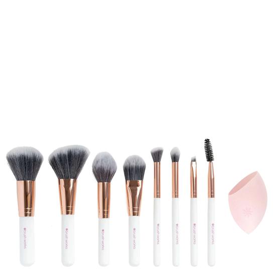 Brushworks Exclusive Makeup Brush & Sponge Set