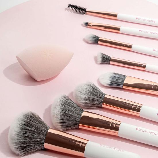 Brushworks Exclusive Makeup Brush & Sponge Set