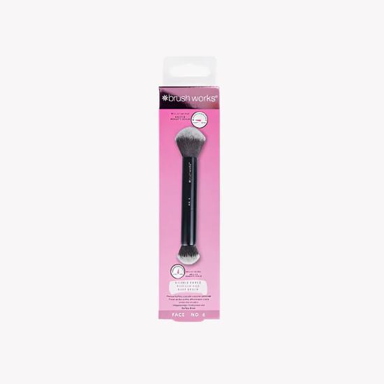 Brushworks No. 6 Double Ended Powder & Buff Brush