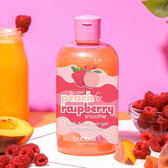Bubble T Frozen Peach Raspberry Smoothie Bath & Shower Gel 500ml