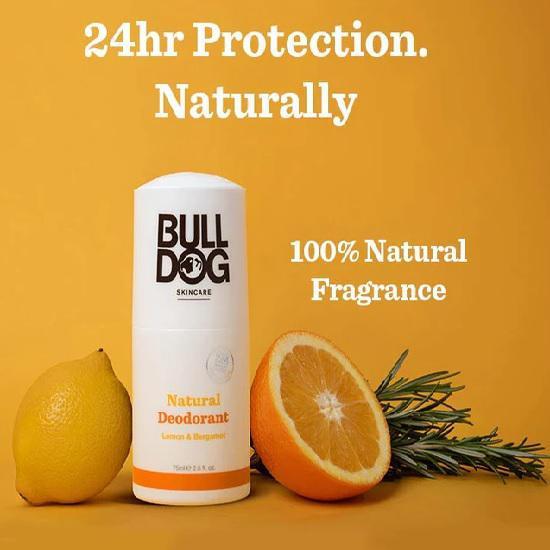 Bulldog Lemon & Bergamot Natural Deodorant 75ml
