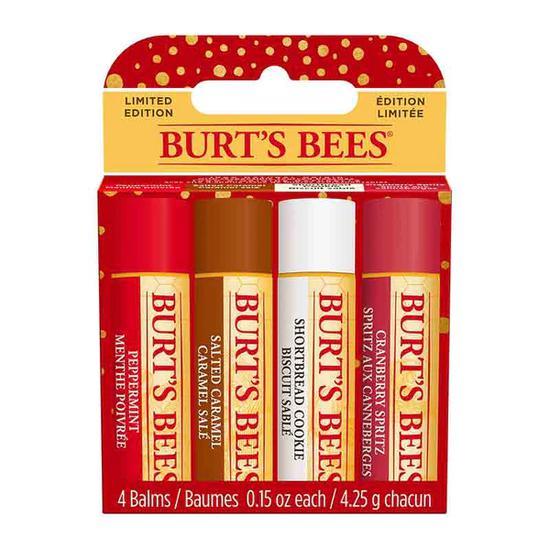 Burt's Bees Festive Lip Balm Gift Set 4-pack Lip Balm