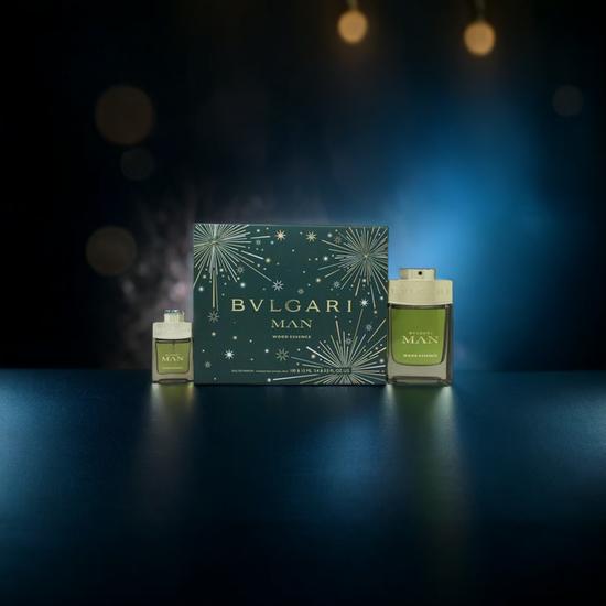 Bvlgari Man Wood Essence Gift Set 100ml Eau De Parfum + 15ml Eau De Parfum