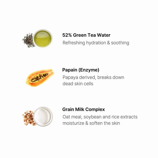 By Wishtrend Green Tea & Enzyme Milky Foaming Wash 140ml