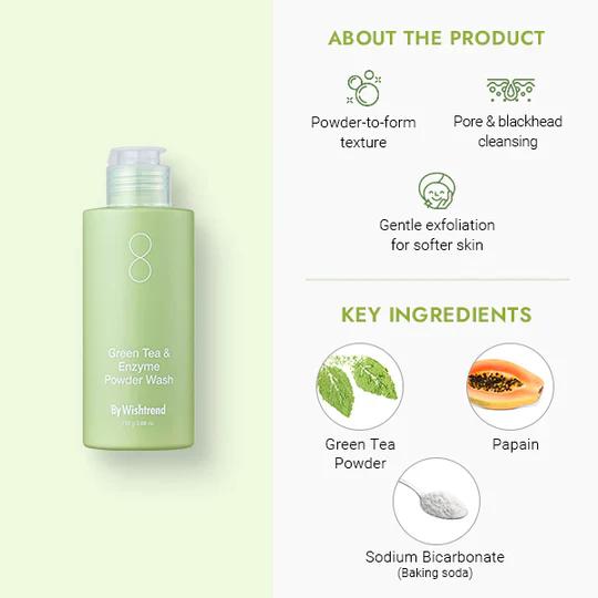 By Wishtrend Green Tea & Enzyme Powder Wash 110g