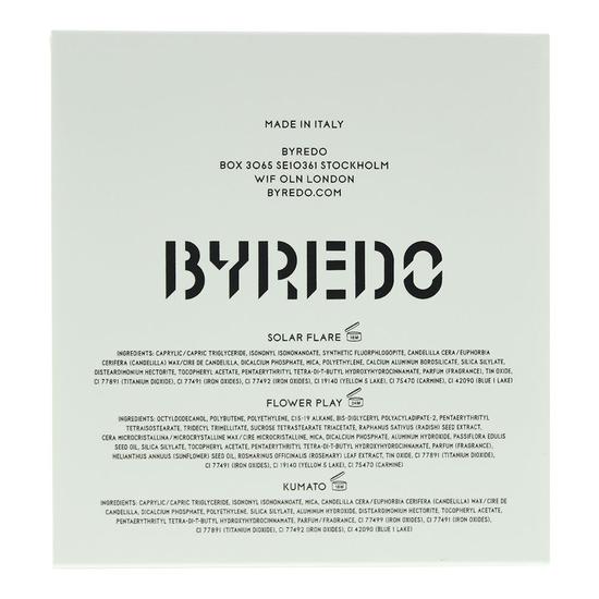 Byredo Colour Stick Set With Leather Pouch Blue Solar Flare, Flower Play + Kumato 3 x 3.5g