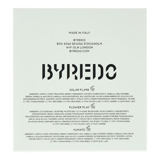 Byredo Colour Stick Set With Leather Pouch Dark Blue Solar Flare, Flower Play + Kumato 9g