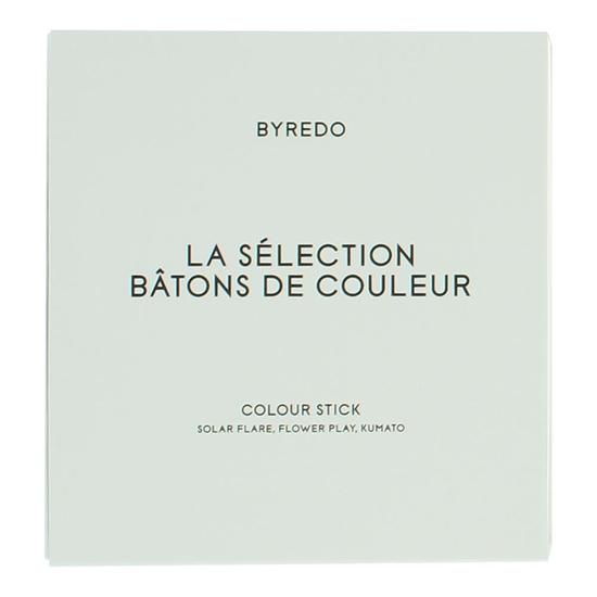 Byredo Colour Stick Set With Leather Pouch Dark Blue Solar Flare, Flower Play + Kumato 9g