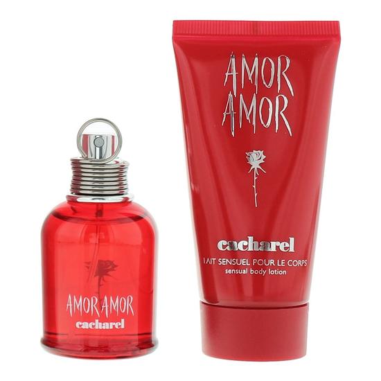 Cacharel Amor Amor Eau De Toilette 30ml & Body Lotion 50ml Gift Set 30ml