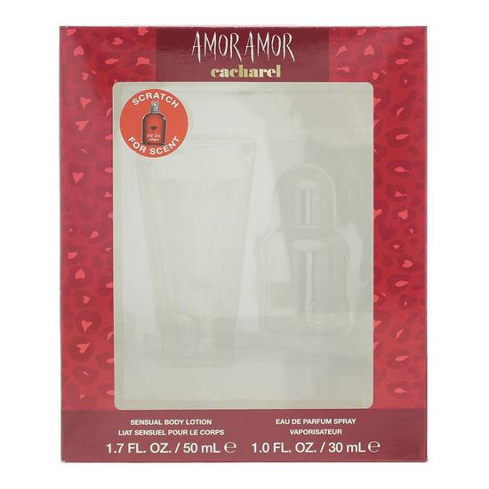 Cacharel Amor Amor Eau De Toilette 30ml & Body Lotion 50ml Gift Set 30ml