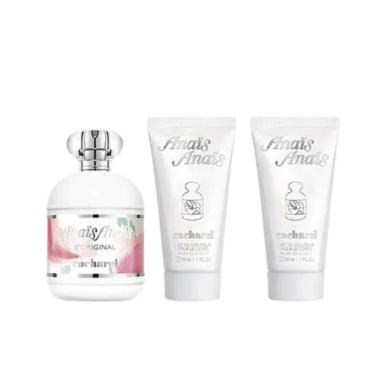 Cacharel Anais Anais Women's Eau De Toilette 100ml Gift Set 100ml & 2x 50ml Body Lotion