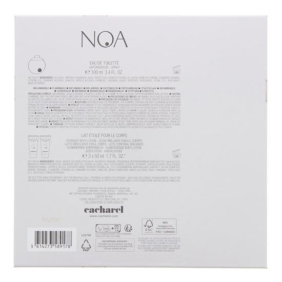 Cacharel Noa Eau De Toilette 100ml, 2 x Body Lotion 50ml Gift Set 100ml