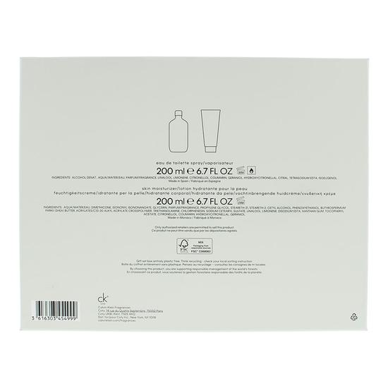 Calvin Klein CK One Eau De Toilette 200ml + Body Lotion 200ml Gift Set 200ml