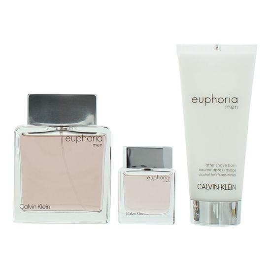 Calvin Klein Euphoria Men Eau De Toilette Gift Set 3 Piece