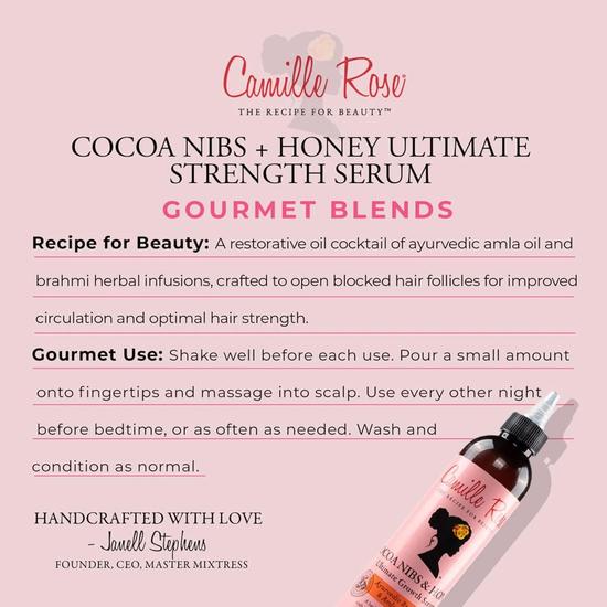 Camille Rose Cocoa Nibs & Honey Ultimate Strength Serum 8oz