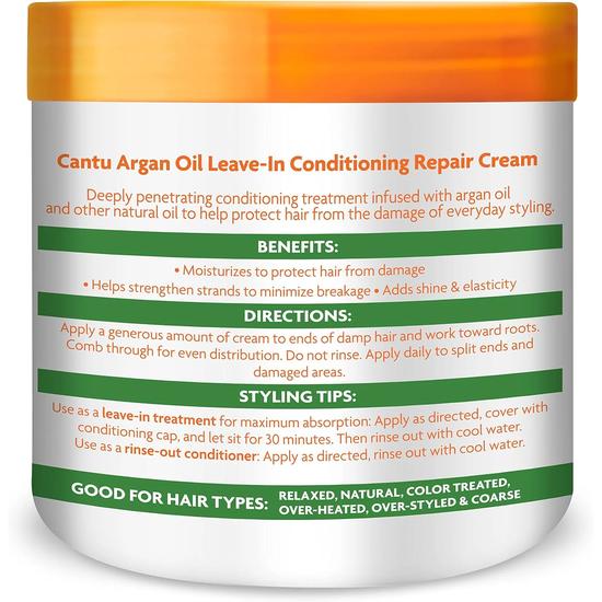 Cantu Argan Oil Leave-In Conditioning Repair Cream 453 g