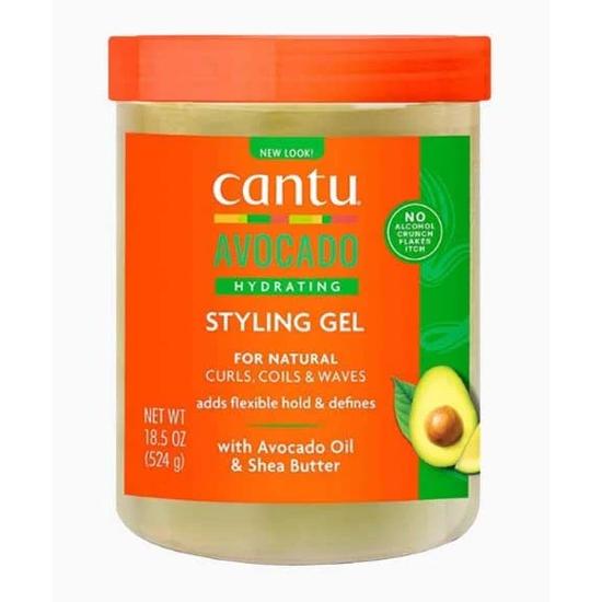 Cantu Avocado Hydrating Styling Gel With Avocado Oil & Shea Butter 524 g