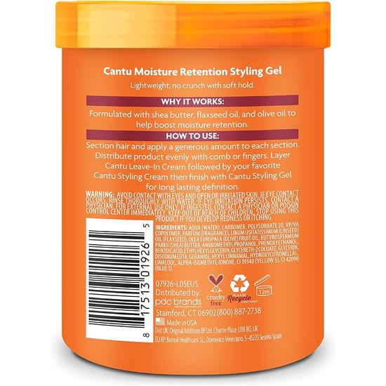 Cantu Shea Butter Moisture Retention Styling Gel With Flaxseed & Olive Oil 524g