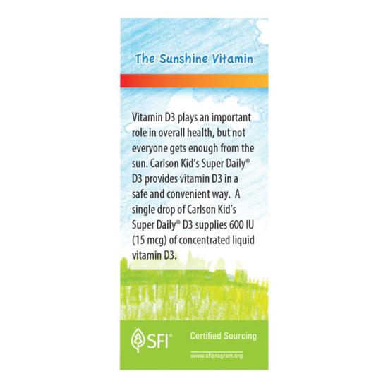 Carlson Labs Kid's Super Daily D3 400iu 10ml
