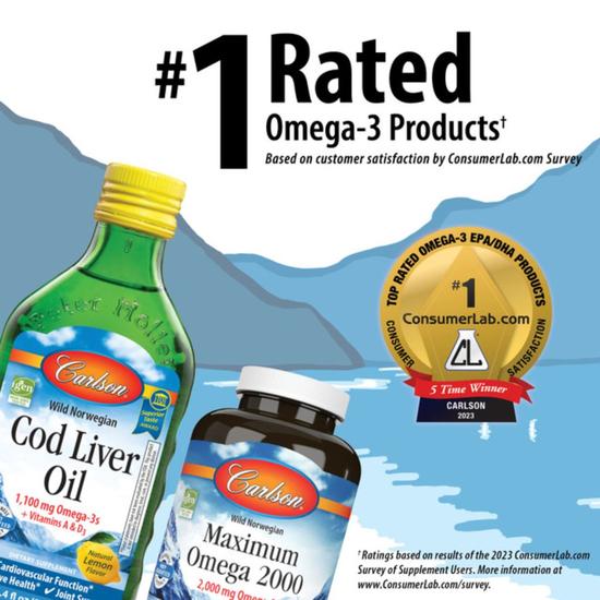 Carlson Labs Kid's The Very Finest Fish Oil 800mg Natural Orange 200ml
