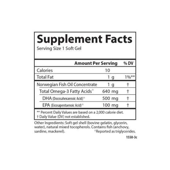 Carlson Labs Super DHA Gems 500mg Softgels+20 60 Softgels