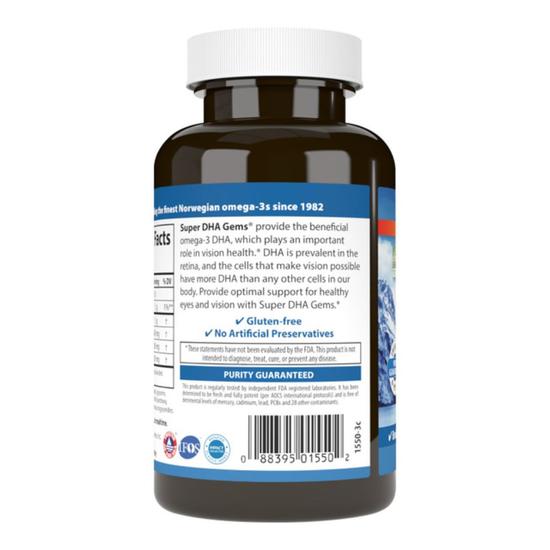 Carlson Labs Super DHA Gems 500mg Softgels+20 60 Softgels